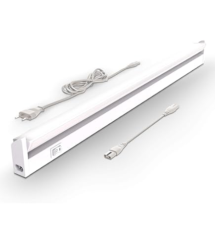 Sottopensile Led Plafoniera Neon Tubo T5 120 Cm 21 Watt A Luce Calda 3000k Reglette Per Soffitto Mensole Ripiani 55026664