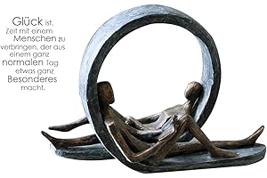 Casablanca modernes Design Rzeźba, żywica syntetyczna, kolor brązu, szary, wysokość 22 cm