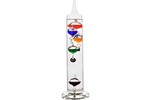 WIDDOP AND CO Widdop Multicolore 5 Lampadina termometro di Galileo 28 Centimetri