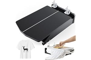 Caydo Screen Printer, Silk Screen Printing Press, Unique Hinge Design Wood Screen Printing Table for T-Shirt DIY Printing and Screen Printing Beginners
