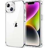JETech iPhone 14 Case, Anti-Yellowing, Transparent | Case Protection Anti-Shock, Hard PC Back, Anti-Scratch, Clear TPU Bumper
