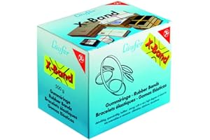 Läufer 59079 Rondella X-Band, elastici a croce elastici, 150 x 11 mm, diametro 100 mm, scatola da 500 g, elastico colori assortiti