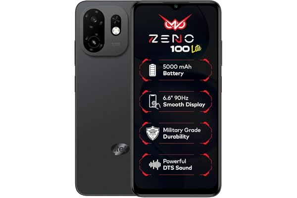 Zeno 100 Lite | UNISOC Octa-Core Processor | 2GB + 4GB RAM 64GB Storage | 5000mAh Battery | 6.6" HD+ 90Hz Display | DTS Sound