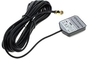 Antenna OTB GPS con connessione SMA e base magnetica, spina angolare di 90 gradi, colore nero.