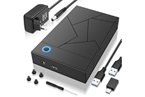 Festplatten Dockingstation USB 3.0 für 2,5"/3,5" SATA HDD/SSD – UASP Unterstützung, Plug & Play, kompatibel mit Windows, Mac & Linux