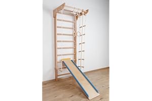 KINDSPORT Kletterwand Sprossenwand Turnwand Kinder-5-220 Fitness Sportgerät Klettergerüst Holz