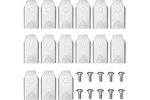 ANTHBOT Cuchillas de Repuesto para Robots cortacésped: Juego de 15 Cuchillas y 10 Tornillos, compatibles con los Robots cortacésped