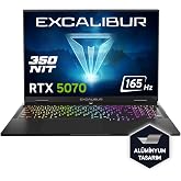 Casper Excalibur G915 i7-13620H 32GB 1TB 8GB RTX5070 165Hz 16" Freedos Gaming Laptop G915.1362-DF70X-C
