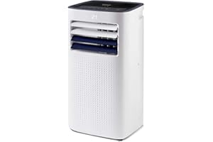 Taurus Cold Design + - Climatizzatore portatile. 3 in 1: freddo, deumidificatore e ventilatore. Silenzioso. Timer Con telecomando. Con kit finestra. Ruote. Bianca. 1023W.