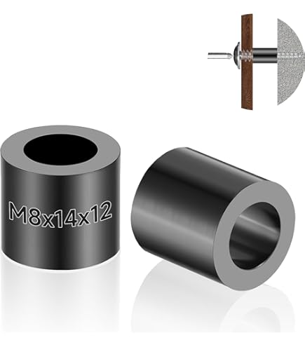 10x Distanzstücke M8 Aus HD-Polyethylen - 8mm Länge, 25mm Durchmesser Für Perfekte Abstände