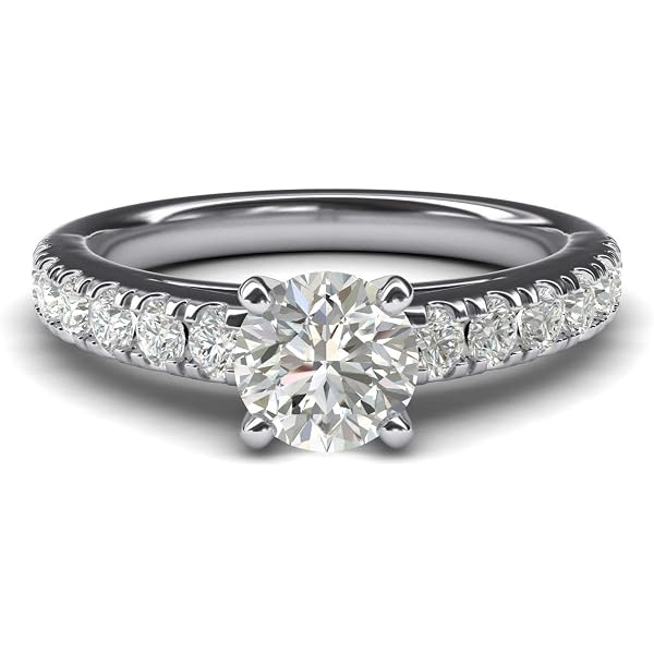 Goldmaid Ring 925 Sterlingsilber 3 Champagnerfarbene 18 Weiße Zirkonia Damenring