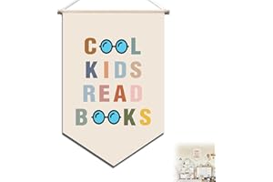CANIPHA Kids Reading Corner Boho Classroom Decor, Minimalism Natural And Fresh Design Kids Room Decor Library Decor Kids Wall Decor, Suitable for Decorate Classroom Library Reading corner for Boho Classroom