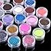 Ayliss® 24Colours Nail Art Glitter Powder Dust Shimmer Tips Decoration