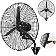 Wtrtr 26-30 Inch Industrial High Power Wall-mounted Fan,230W Mesh cover self-locking grille,Fans (26"self-locking grille)