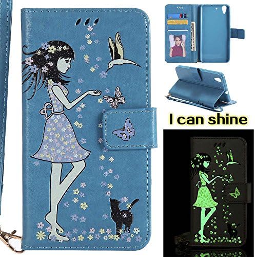 Huawei Y6 II / Honor 5A case , COOSTOREEU Premium PU Leather Wallet Case with [Kickstand] [Card Slots] [Magnetic Closure] [Luxurious Hand Strap] Flip Notebook Case for Huawei Y6 II / Honor 5A, Blue