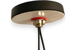 UniteCom 4G/5G LTE MiMo 2x2 Puck Antenna. Dual Indoor Outdoor Aerial for Home Office Vehicles Caravans Camper Vans Motorhomes Boats. Compatible with All Networks 02 EE Vodafone Three GiffGaff Smarty