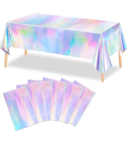 XJLANTTE Lot de 4 nappes de Noël jetables en Plastique jetables