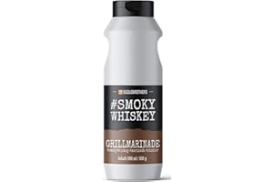 ‎SIZZLEBROTHERS Grillmarinade der SizzleBrothers | 500ml | Flüssige Marinade für saftigeres & zarteres Fleisch im Vergleich zum BBQ Rub | Für Grillfleisch wie Steaks, Hähnchen, Pulled Pork & co. (#SmokyWhiskey)