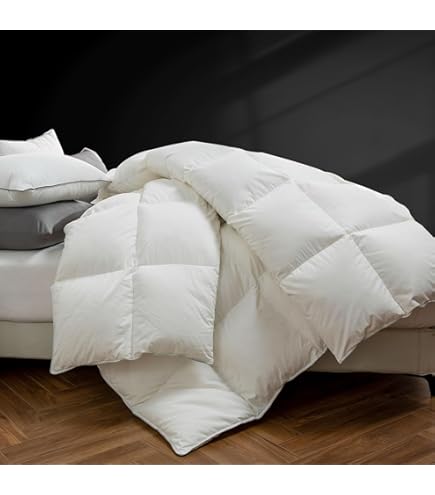 Piumino Matrimoniale In Piuma D'Oca - 200x220cm, 250gr/m², Cotone Biologico, Certificato Öko-Tex E RDS - Foto 5