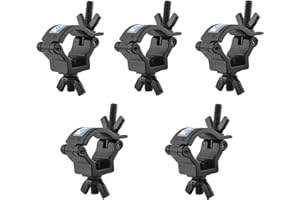 JLTPH Truss Clamps Mini Stage Lamp Hook Accessories / Replacement Part with Wing Nut Clamp Hook Safety Rope Hanging Disco Party Theatre Projector Shape Clamps Truss (18-21 mm 10 kg)