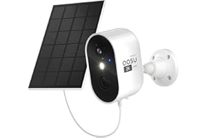 AOSU 2K Überwachungskamera Aussen Akku Solar, Kamera Überwachung WLAN mit Solarpanel, kabellose Sicherheitskamera, PIR-Personenerkennung, Farbige Nachtsicht, 2-Wege Audio, IP66 Wasserdicht