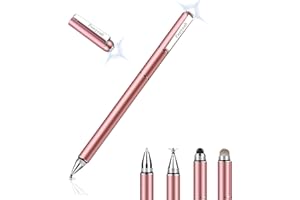 Penyeah Diamond Stylus Pen for iPad, Multi-Tips Capacitive Stylist Pens for Touch Screens, Universal for Apple iPhone/Ipad/Android/Microsoft/Surface Laptop Tablet - Rose Gold