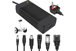 Electric Scooter Charger Fast, Afenau 42V 2A Hoverboard Charger with 6 Connections, Electric Bike charger for Xiaomi Scooter, electric Bike, Mobility scooter
