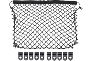 Aublinto Motorrad Aufbewahrungsnetz,Motorrad Bungee Netz Auto Elastisch Netz Motorrad Elastische Netztasche Motorrad Gepäcknetz mit 10 Stück Clips Kompatibel mit F650GS F700GS F750GS 2008-