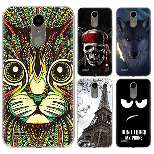 Funda LG K10 2017  DeepELE PERSONALIZADO Dibujo Amigable Medio Ambiente TPU Suave Shakeproof Protectora Carcasa Patr  n Encantador  NBA REMOJAR