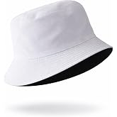 Perlotus &Ccedil;ift Taraflı Bucket Kova Balık&ccedil;ı Şapka Unisex%100 Pamuklu Siyah İ&ccedil; Astarlı D&ouml;rtmevsim Mevsim Kullanım, Geniş Siperli