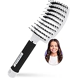 Brosse Cheveux | Femme bouclés enfants anti frisottis Tous Afro Séchage Longs Epais Fins demelante brosses secs brosses et pe
