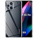 ELYCO Cover per Oppo Find X3 PRO, Anti-Caduta TPU Silicone Caso, Trasparente Protettiva Case Assorbimento degli Urti, Ultra-S