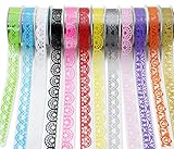 CAOLATOR Masking Klebeband Spitze Klebeband Papier Washi...
