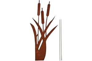 UNUS Garden, spina in ruggine, decorazione da giardino, effetto ruggine, decorazione per giardino, terrazza, balcone, vaso da fiori