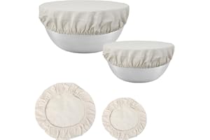 HISDRICUS Pellicola per fermentazione, coperture di Copertura per Alimenti e Tele da fornaio, Set di 4, Ideali per la panificazione casalinga e la Cottura del Pane