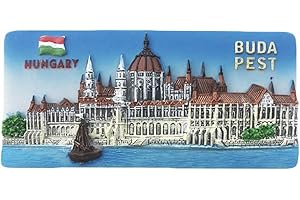 WEDARE MAGNET SOUVENIR 3D Budapest Hungría Imán para nevera regalo de recuerdo, hecho a mano para decoración del hogar y la cocina Budapest