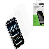 Belkin TemperedGlass Ekran Koruyucu, iPhone 18 Pro Max/17 Pro Max, 2&rsquo;li | &Ccedil;izilmeye Dayanıklı, Temperli Cam, Darbe Koruması, 