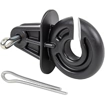VOSS.farming Splintisolator 25 Stück – Robuster Ringisolator Für Winkelstahlpfähle, Passt Für Litze, Draht & Band Bis 10 Mm