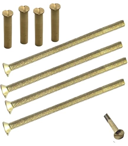 20 Vis Cylindriques Laiton M4x20mm Tête Cruciforme - Uxcell