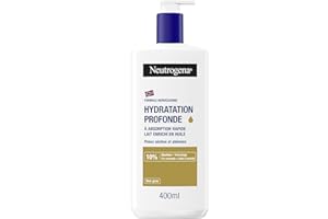 Neutrogena | Lait corps Formule Norvégienne Hydratation Profonde (flacon-pompe de 400 ml) – Lait à absorption rapide pour peaux sèches et abîmées – Lait hydratant enrichi en huile