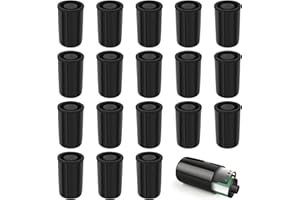 Kulannder 35mm Film Canister 30Pcs Film Cannisters for Science, Plastic Film Canister, Camera Film Canister for Scientific Activity Small Accessories (Black)