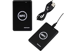GODELY Lettore RFID NFC, Lettore Intelligente Portatile 125 khz 13,56 khz, Copiatrice, ICID Dual Band Uso, LED Light Prompt e Interfaccia USB Full Speed Contiene 5 Schede a Doppia Frequenza IC+ID