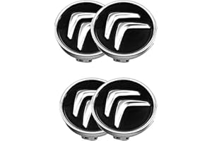 iTauyees 4 Piezas Tapas Centrales para Llantas, Tapas de Rueda de Centro Tapacubos de 60mm,Negro