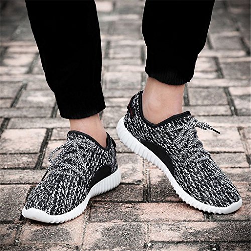 SITAILE Unisex Herren schnuren Laufschuhe Helle Profilsohle Sportschuhe Flats Runners Sneaker Sport Turnschuhe - 8