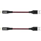 Short Charger Cable (2 Pack 0.2M) Fast Charging 7Inch Wire for Apple iPhone XR/X/8/8 Plus/7/7 Plus/6/6s/Plus/SE/5c/5s/5 iPad 