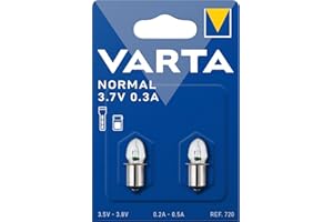 VARTA Glühbirnen 720, 2 Stück, 3,7V, 0,3A
