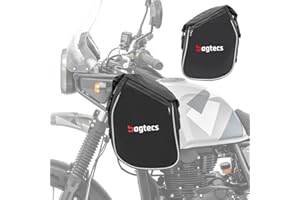 Bagtecs Bolsa Defensa Set Compatible para Royal Enfield Himalayan K5 7 l Cada uno Negro