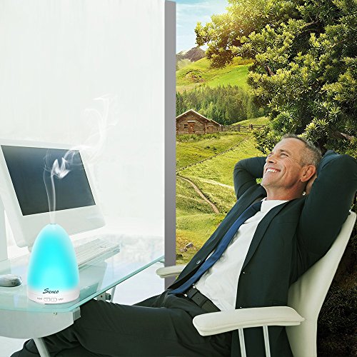 Seneo 100ml Luftbefeuchter, Aroma Diffusor mit 7 Farben LED Lichter - 7