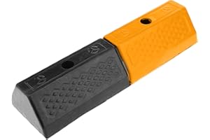 PrimeMatik - Tope de Suelo para Ruedas de Parking Aparcamiento de Goma 47 cm