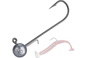 Têtes Plombées pour Leurre Souple 5g 7g 10g 14g Têtes Plombées Crochets avec Gabarit Ronde pour Pêche Leurres Souples 10 Pièces